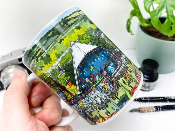 Pyramid Stage Glastonbury Coffee Mug