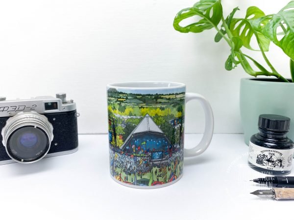 Pyramid Stage Glastonbury Coffee Mug