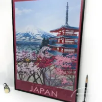 Majestic Seasons of Japan Travel Poster