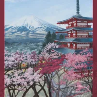 Majestic Seasons of Japan Travel Poster