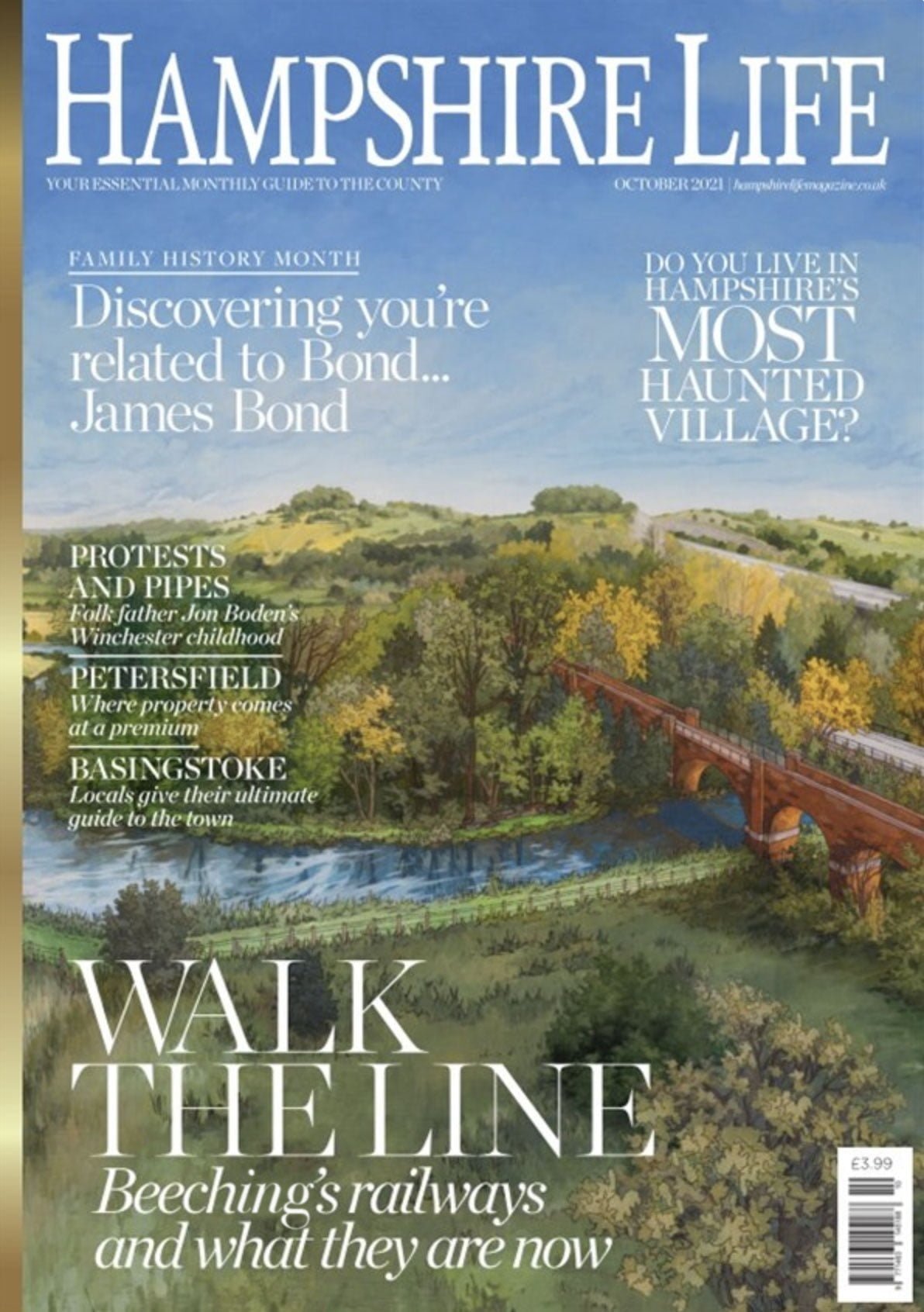 Hampshire Life Cover Featuring Illustration by Jonathan Chapman