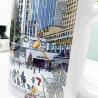 Rockefeller Christmas Tree Coffee Mug - Illustration by Jonathan