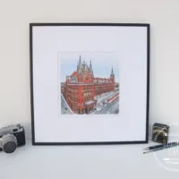 St Pancras Snowfall - Illustration by Jonathan Chapman