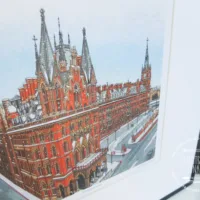 St Pancras Snowfall - Illustration by Jonathan Chapman