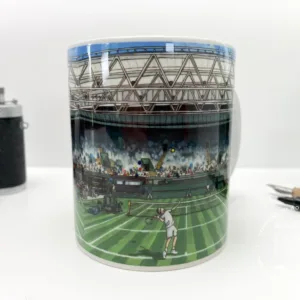 Centre Court Wimbledon Coffee Mug - Illustration by Jonathan Chapman