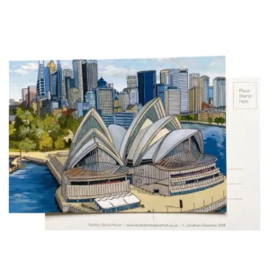 Sydney Opera House Postcard - Illustration by Jonathan