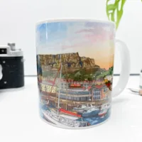 V&A Waterfront Cape Town Coffee Mug (VAWCM700) - Illustration by Jonathan Chapman