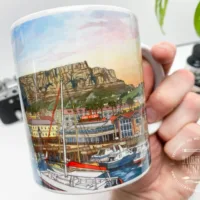 V&A Waterfront Cape Town Coffee Mug (VAWCM700) - Illustration by Jonathan Chapman