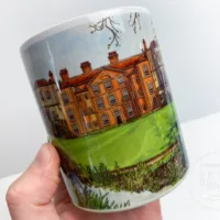 Snowdrops at Mottisfont Abbey Coffee Mug - Illustration by Jonathan Chapman