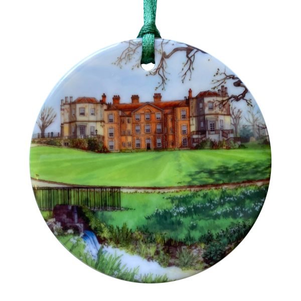 Snowdrops at Mottisfont Abbey Tree Ornament - Illustration by Jonathan