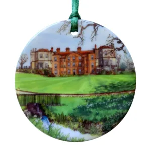 Snowdrops at Mottisfont Abbey Tree Ornament - Illustration by Jonathan