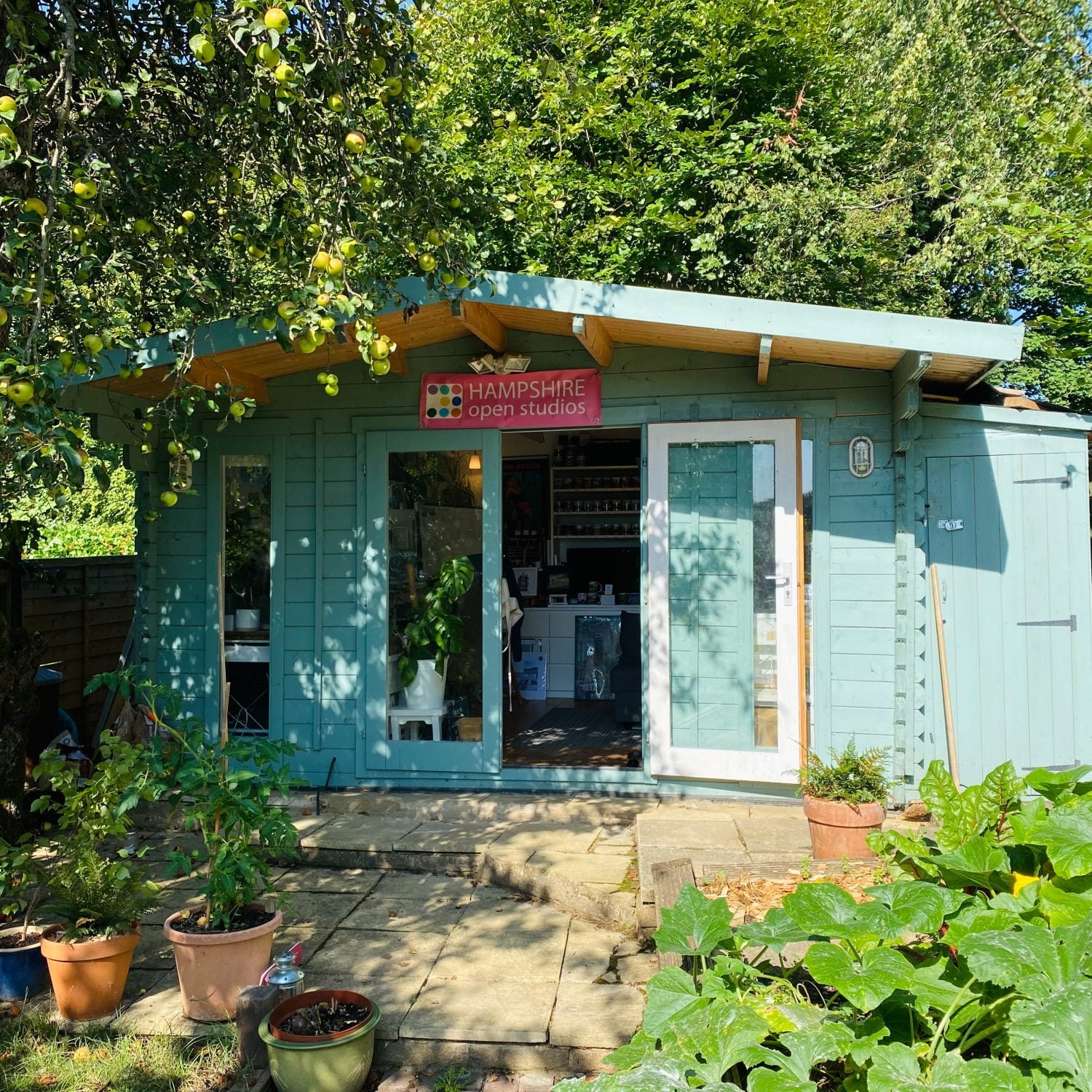 View of the studio exterior ready for opening over the Bank Holiday weekend.