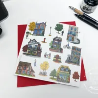 Home Sweet Home Greeting Card (HSHGC101) - Illustration by Jonathan Chapman