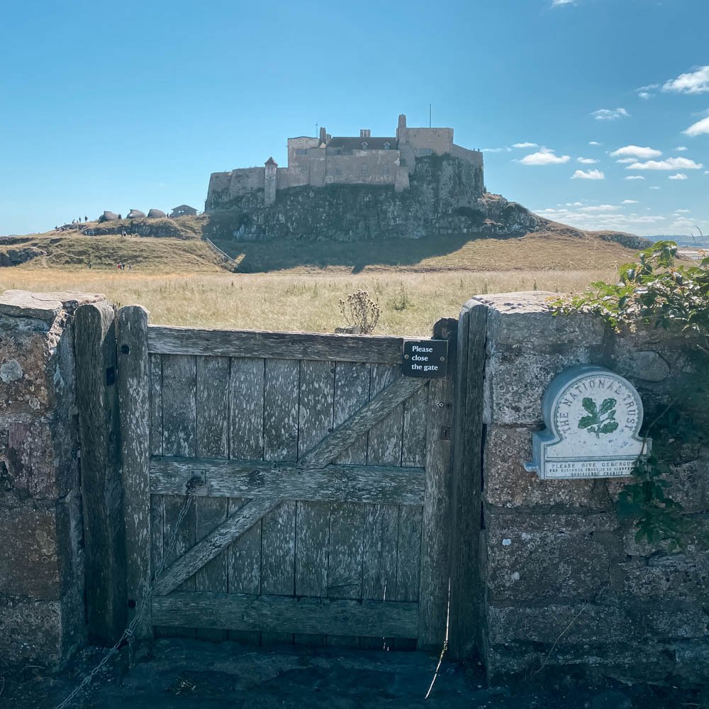 Northumberland Coast, Lindisfarne Castle viewed from Gertrude Jekyll's garden taken by Jonathan Chapman