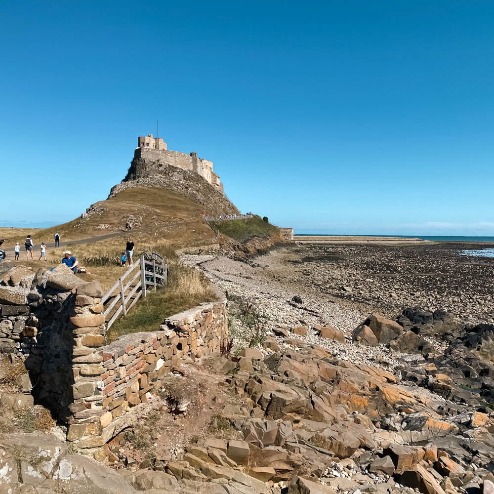 Northumberland Coast, The approach to Lindisfarne Castle taken by Jonathan Chapman