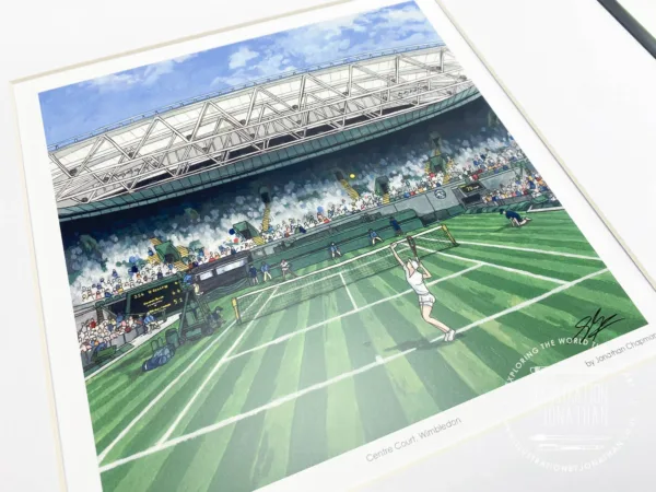 Centre Court Wimbledon - Illustration by Jonathan Chapman