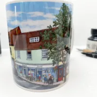 Broad Street Alresford Coffee Mug - Illustration by Jonathan Chapman