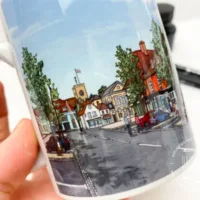 Broad Street Alresford Coffee Mug - Illustration by Jonathan Chapman