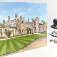 Highcliffe Castle Postcard - Illustration by Jonathan