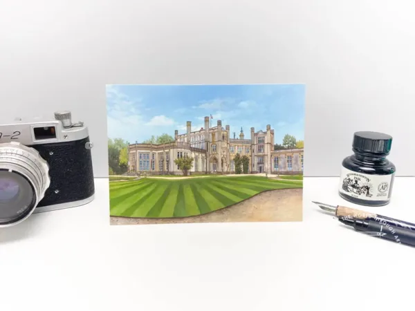 Highcliffe Castle Postcard - Illustration by Jonathan