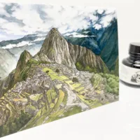 Machu Picchu Postcard - Illustration by Jonathan Chapman