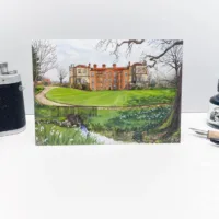 Snowdrops at Mottisfont Abbey Postcard - Illustration by Jonathan