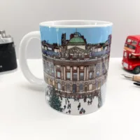 Skate Somerset House Coffee Mug - Illustration by Jonathan Chapman