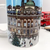 Skate Somerset House Coffee Mug - Illustration by Jonathan Chapman