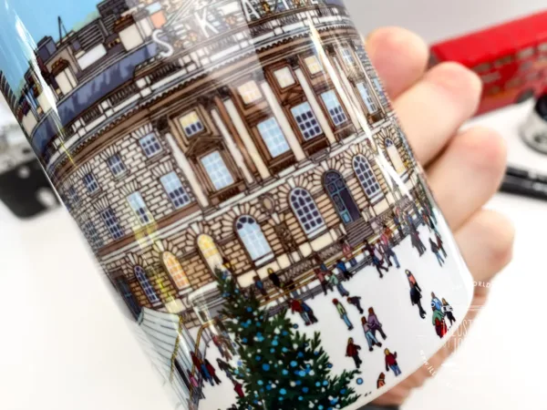 Skate Somerset House Coffee Mug - Illustration by Jonathan Chapman