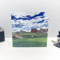 St Andrews Links Greeting Card - Illustration by Jonathan